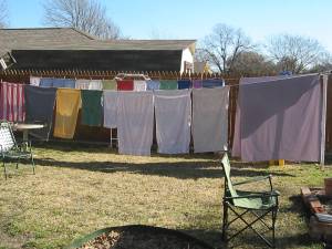 Clothing on the line